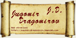 Jugomir Dragomirov vizit kartica